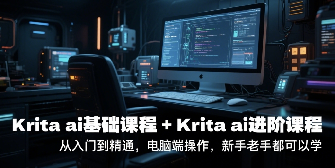 krita ai基础课程+Krita ai进阶课程，从入门到精通，电脑端操作，新手老手都可以学-三石资源库