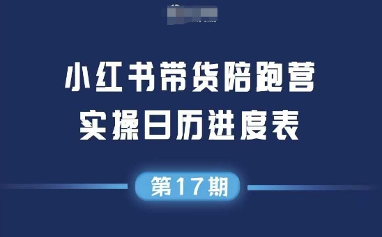 小红书第17期带货陪跑营，不囤货，无不直播，无不投流，通过选品+笔记内容+测品+笔记铺量+矩阵运营打爆款-三石资源库