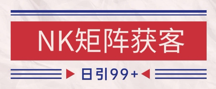 小红书某音NK赛道引流获客 自热矩阵日引200+【揭秘】-三石资源库