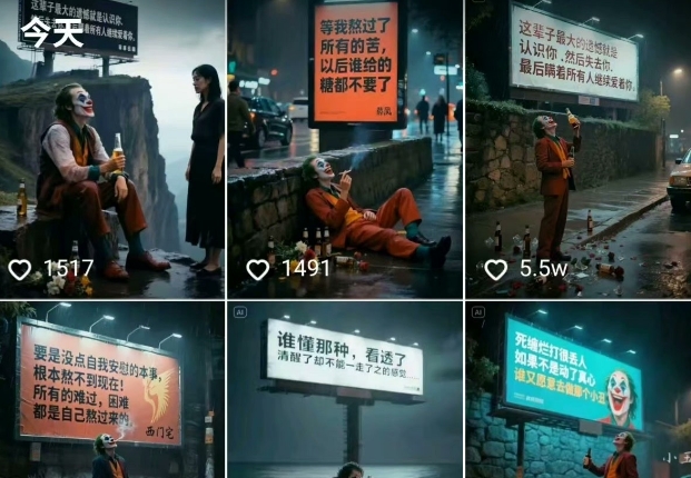 图片[2]-一条视频竟然15W赞！用AI制作小丑自嘲扎心文案视频，当下非常火爆的短视频流量神器-三石资源库