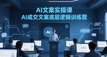 AI文案实操课，AI成交文案底层逻辑训练营-三石资源库