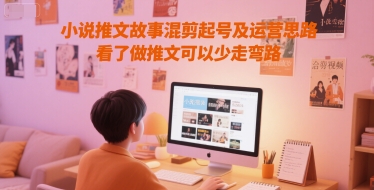 小说推文故事混剪起号及运营思路，看了做推文可以少走弯路-三石资源库