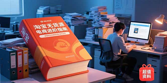 （15317期）淘宝无货源电商进阶指南，包含新人课、进阶课，配套资料，蓝海选品等-三石资源库
