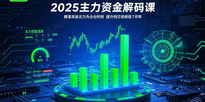 （15511期）2025主力资金解码课：精准捕捉主力建仓时机，提升短线交易胜率(更新7月)-三石资源库