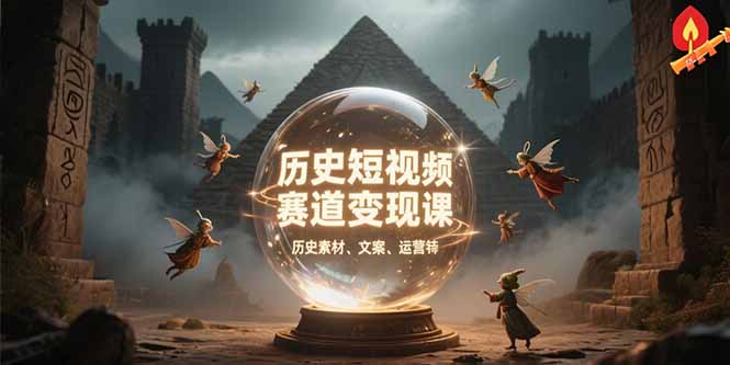 （15386期）历史短视频赛道变现课，百集素材库应用，文案剪辑技巧，账号运营全案-三石资源库