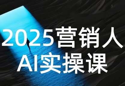 2025营销人Al实操课，AI营销抢跑实战，从Prompt到方案，效率碾压同行-三石资源库