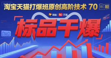 淘宝天猫打爆班原创高阶技术第70期:标品干爆-三石资源库