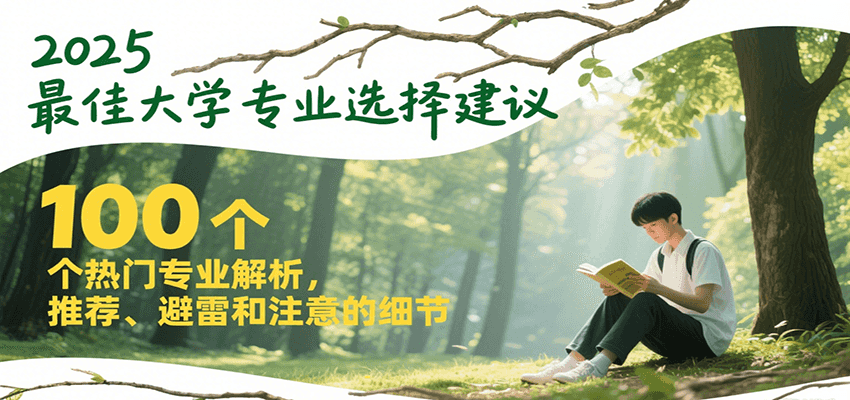2025最佳大学专业选择建议，100个热门专业解析，推荐、避雷和注意的细节-三石资源库
