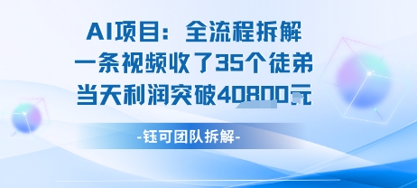 AI收徒变现闭环：一条视频收35人，日入1k+(附完整SOP)-三石资源库