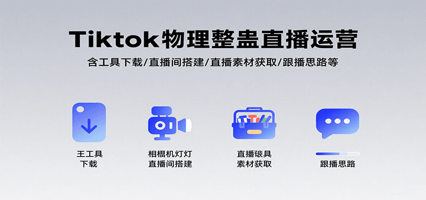 Tiktok物理整蛊直播运营,包含工具下载/直播间搭建/直播素材获取/跟播思路等-三石资源库