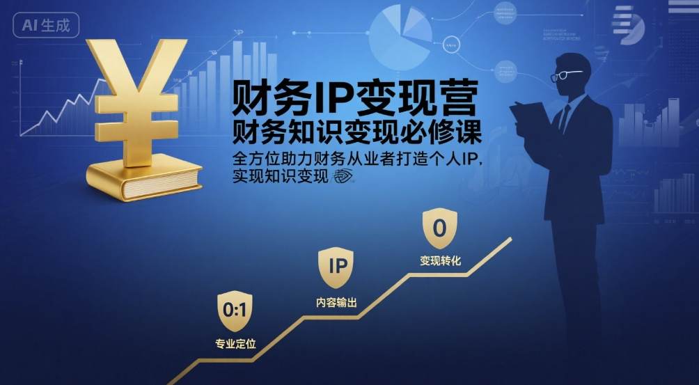 财务IP变现营，财务知识变现必修课，全方位助力财务从业者打造个人IP，实现知识变现-三石资源库