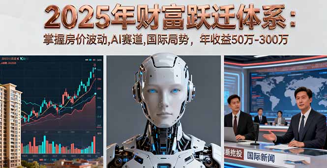 (16217期)2025年财富跃迁体系:掌握房价波动,AI赛道,国际局势,年收益50万-300万-三石资源库