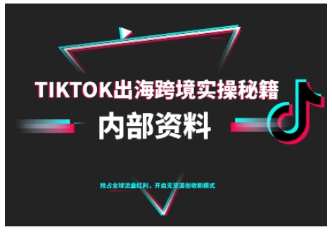 TikTok跨境电商0-1搭建运营,TK出海跨境实操秘籍(10月更新)-三石资源库
