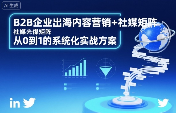 B2B企业出海内容营销+社媒矩阵，从0到1的系统化实战方案-三石资源库