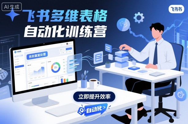 飞书多维表格自动化训练营，手把手教你告别重复处理，用多维表格开启高效办公新模式-三石资源库
