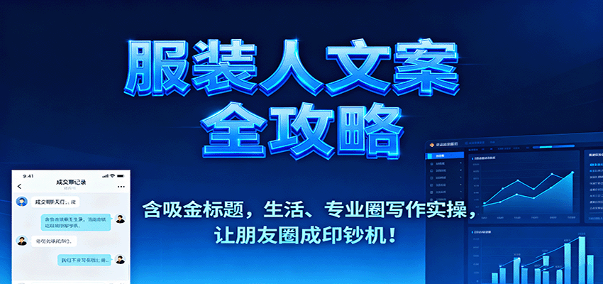 服装人文案全攻略，含吸金标题，生活、专业圈写作实操，让朋友圈成印钞机！-三石资源库