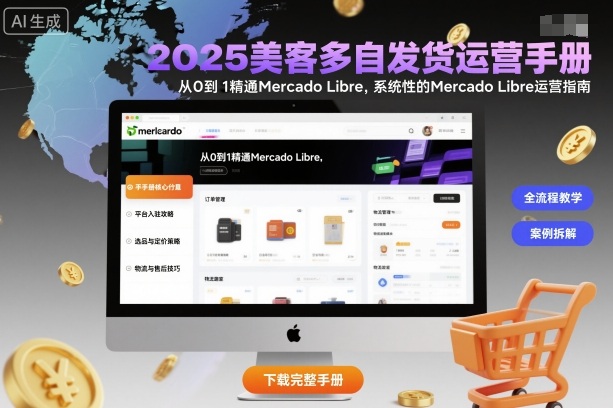 2025美客多自发货运营手册：从0到1精通Mercado Libre，系统性的Mercado Libre运营指南-三石资源库