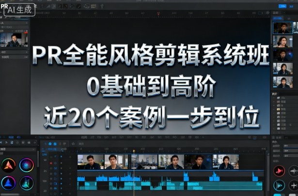 PR全能风格剪辑系统班,0基础到高阶,近20个案例一步到位-三石资源库