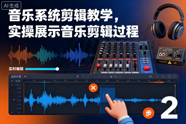 音乐系统剪辑教学,实操展示音乐剪辑过程-三石资源库