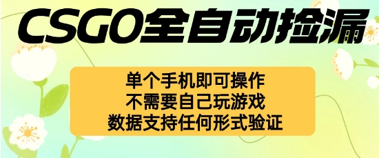 自动挂G捡漏,不用自己挂G不用玩游戏,一个手机即可操作,新手小白轻松月入1W+【揭秘】-三石资源库