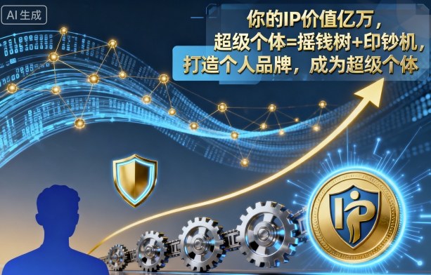 你的IP价值亿万,超级个体=摇钱树+印钞机,打造个人品牌,成为超级个体-三石资源库