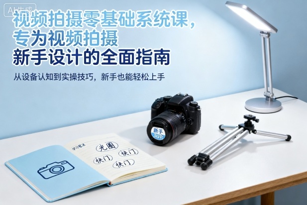 视频拍摄零基础系统课,专为视频拍摄新手设计的全面指南-三石资源库