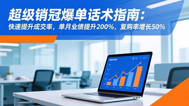 （16511期）超级销冠爆单话术指南：快速提升成交率，单月业绩提升200%，复购率增长50%-三石资源库