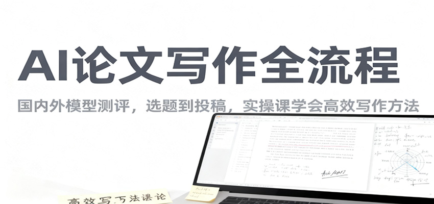 AI论文写作全流程,国内外模型测评,选题到投稿,实操课学高效写作方法-三石资源库