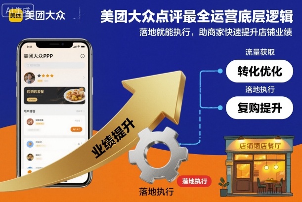 美团大众点评最全运营底层逻辑,落地就能执行,助商家快速提升店铺业绩-三石资源库