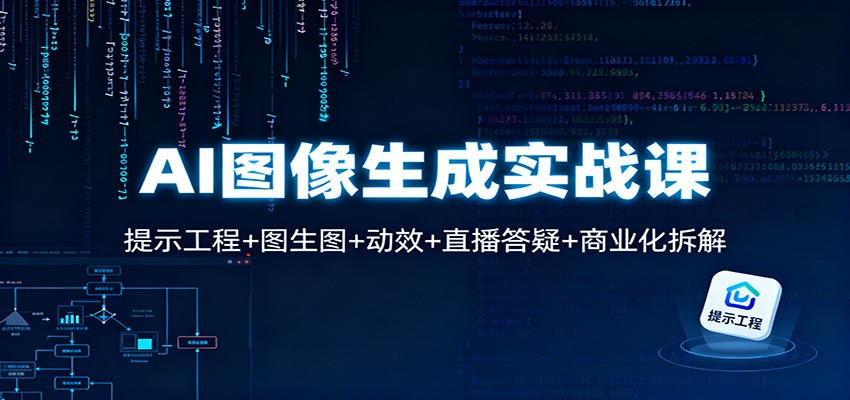 AI图像生成实战课：提示工程+图生图+动效+直播答疑+商业化拆解-三石资源库