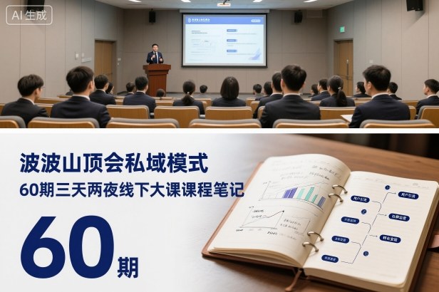 波波山顶会私域模式60期三天两夜线下大课课程笔记(文档)-三石资源库