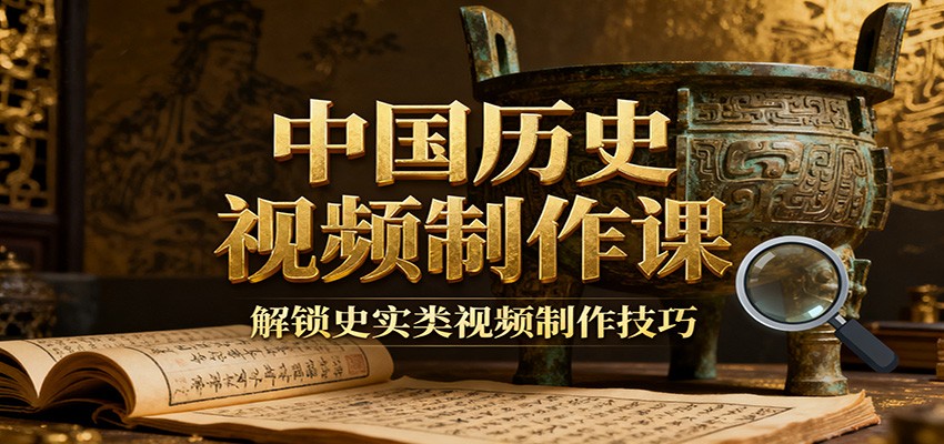中国历史视频制作课：疆域地图集+参考文案+练习素材，解锁史实类视频制作技巧-三石资源库